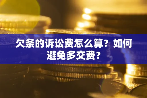 北京欠条的诉讼费怎么算？如何避免多交费？