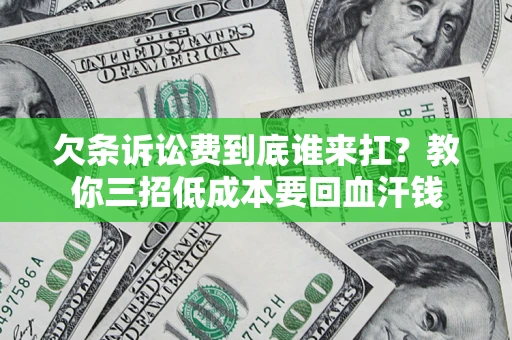 北京欠条诉讼费到底谁来扛？教你三招低成本要回血汗钱